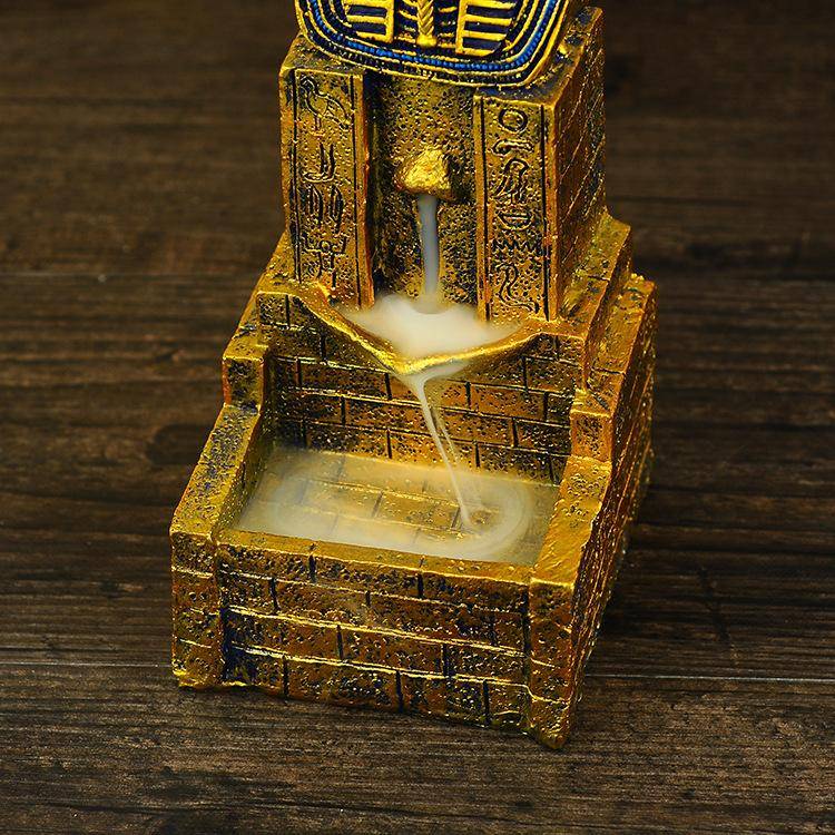 Pharaoh Egyptian Packing Popular Resin Home Decoration Pyramid Facial Model Lion Body Creative Ancient Egyptian Craft