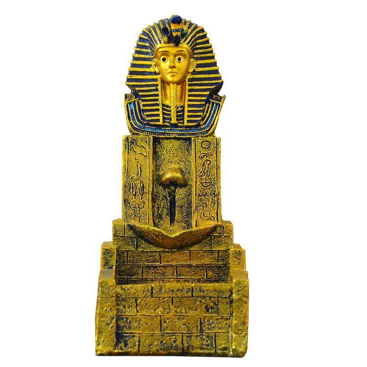 Pharaoh Egyptian Packing Popular Resin Home Decoration Pyramid Facial Model Lion Body Creative Ancient Egyptian Craft