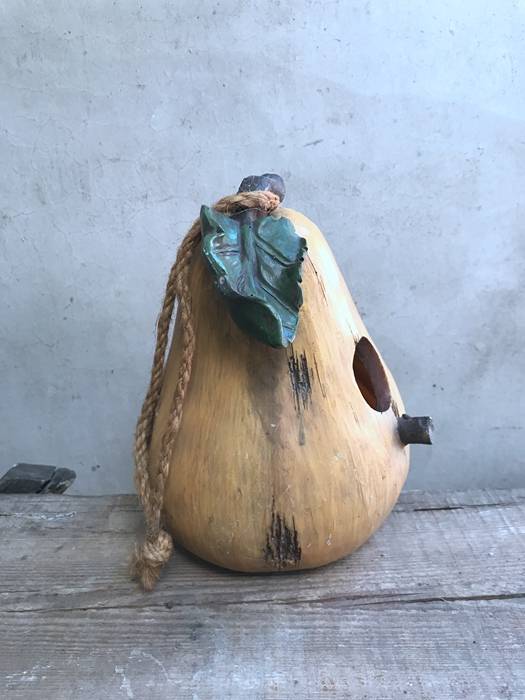 Export sample zakka grocery decoration pear -shaped bird house bird nest as old garden decoration