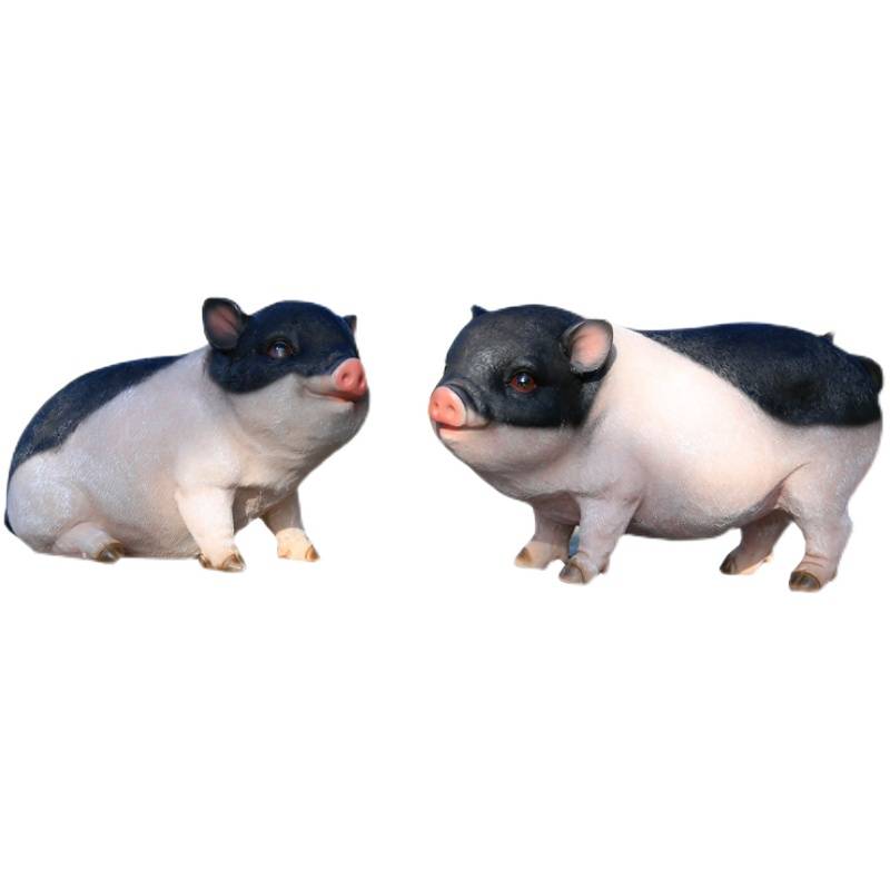 Spot Speed Creative Simulation Little Pig Resin Swing Outdoor FRP animal model courtyard lawn living room carving