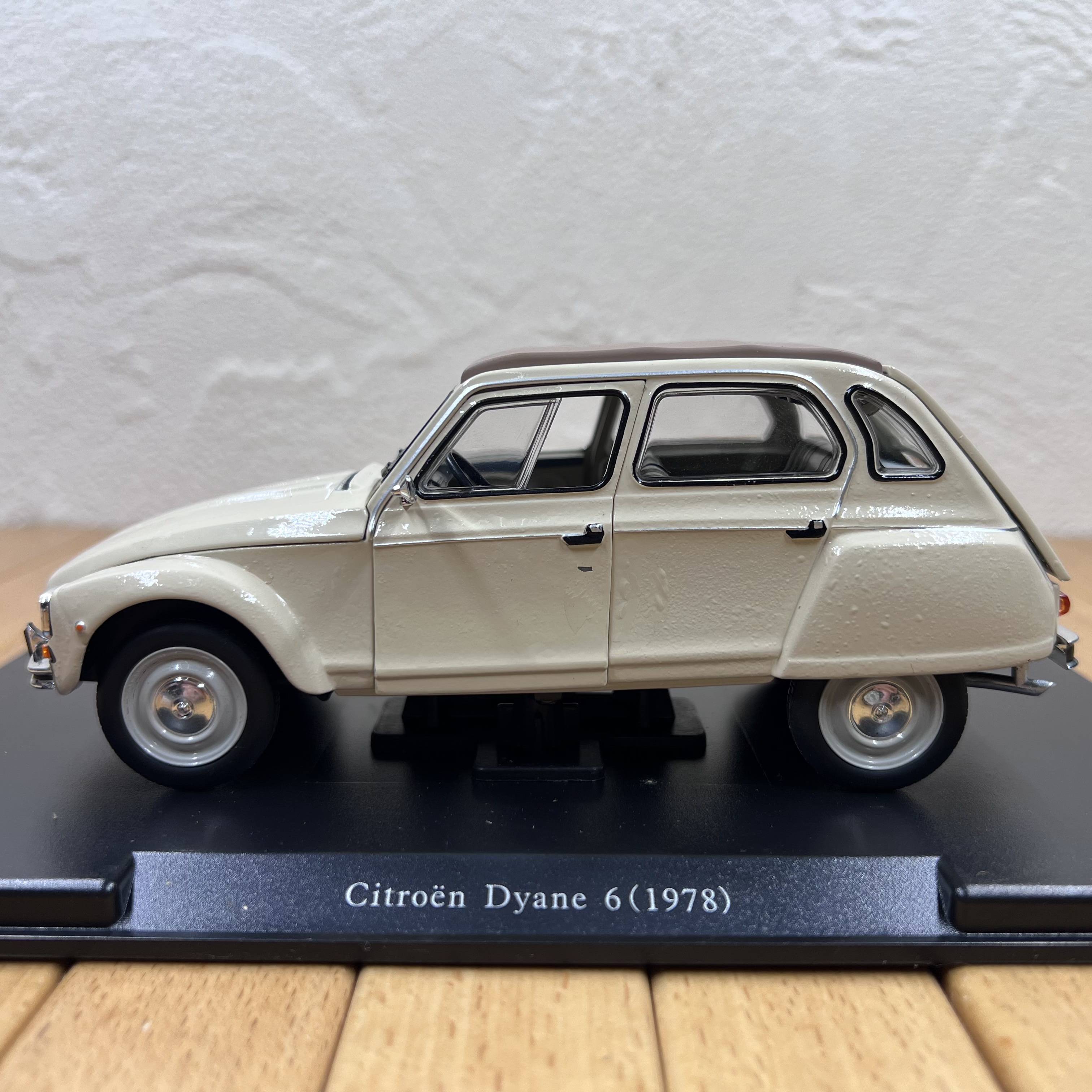 Disabled car 1:24 Citroen Dyane 6 master car alloy car model ornament