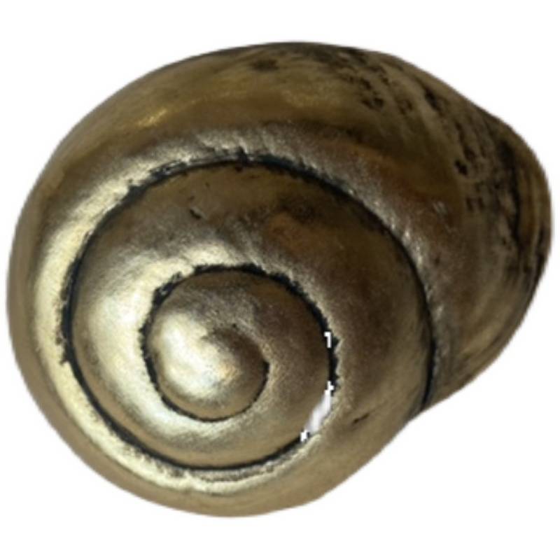 Outer single ceramic gold marine shell conch ornament garden home decoration gift crafts