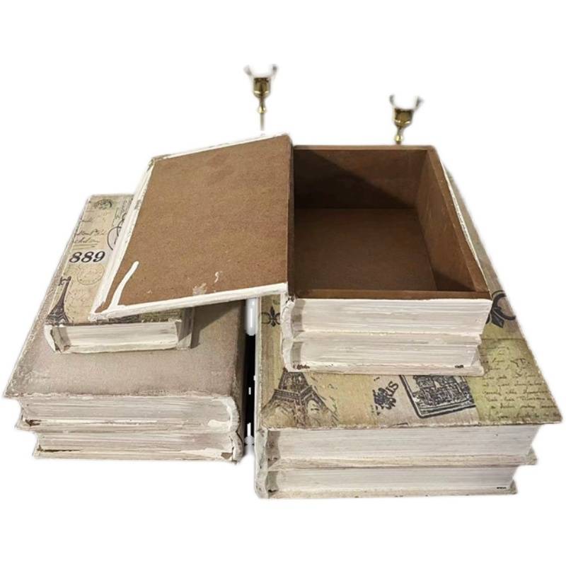 Lonely American retro old props book box ornaments
