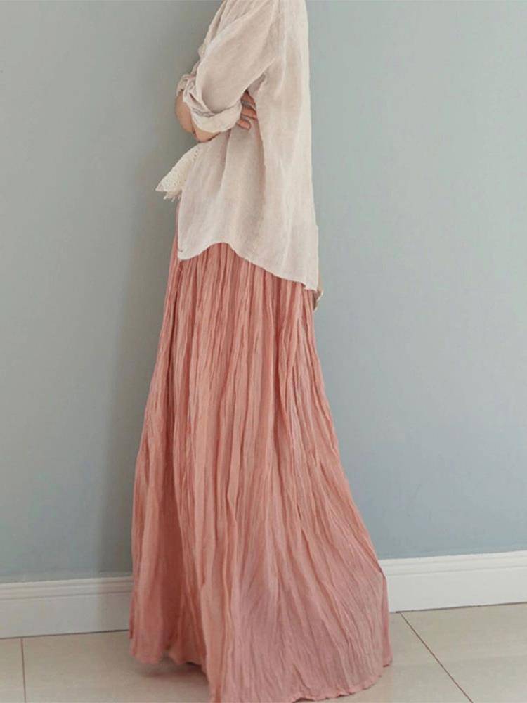 French light luxury high -waist big skirt skirt