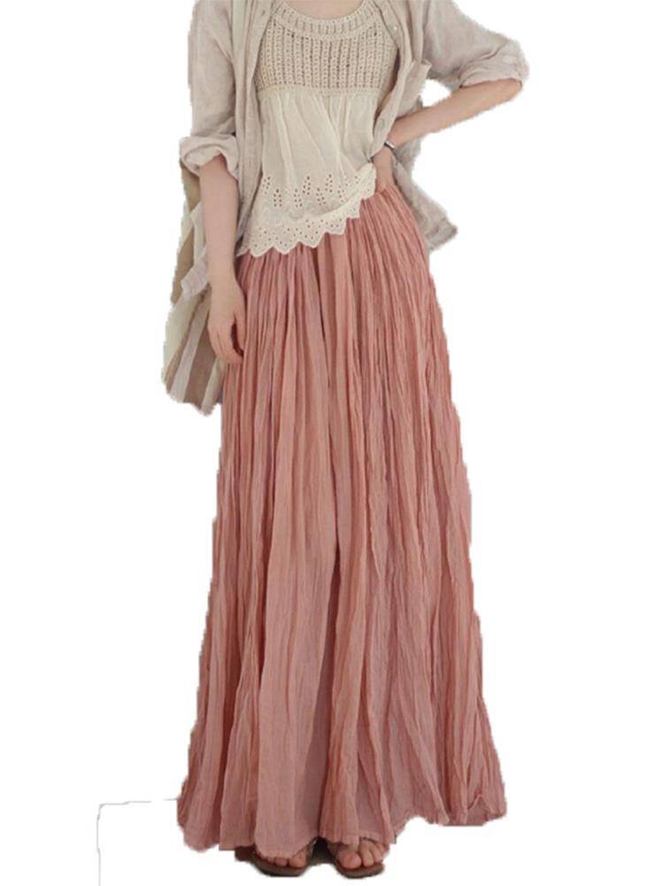 French light luxury high -waist big skirt skirt