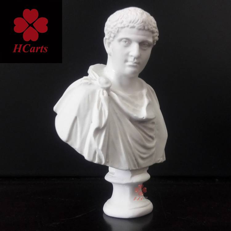 HCARTS mini resin gypsum statue Roman emperor Gatta mini gypsum statue desktop swing hand