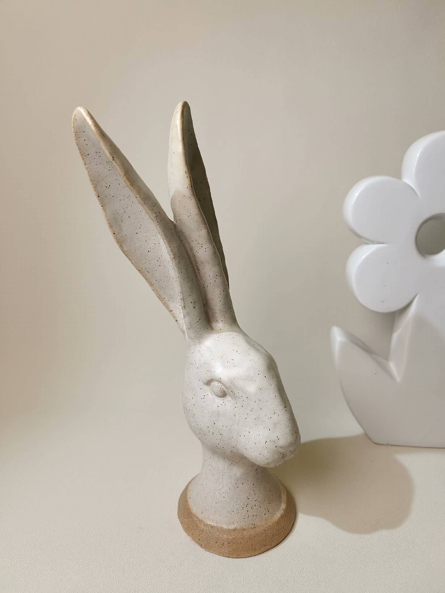 Exit Europe and the United States, Nordic Simple Wind, High -temperature Ceramics Sesame Glaze Rabbit Water Cup · ZA