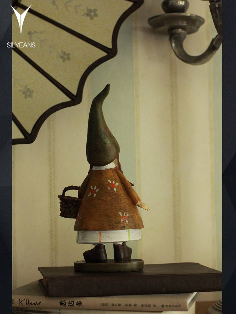 Little girl resin decoration American European -style home settings coffee shop desktop handicraft tide