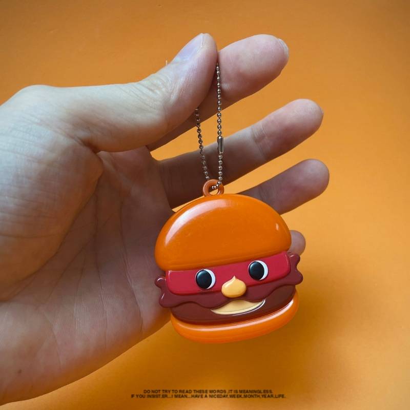 Burger pendant belt function Tail exit ornament hanging parts collection flaws, flaws, galaxy priests bulk cargo