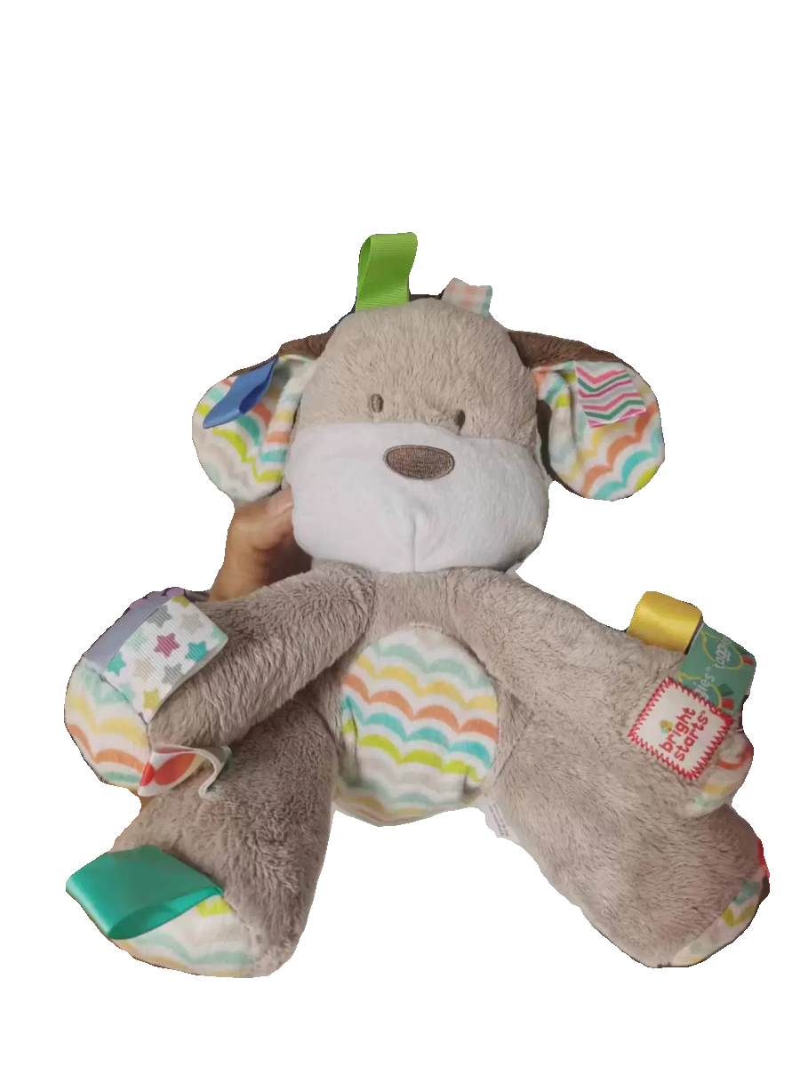 Newborn soothing Doll Tag Dog Bell Toys Baby Plush Doll Town Hanging Pendant