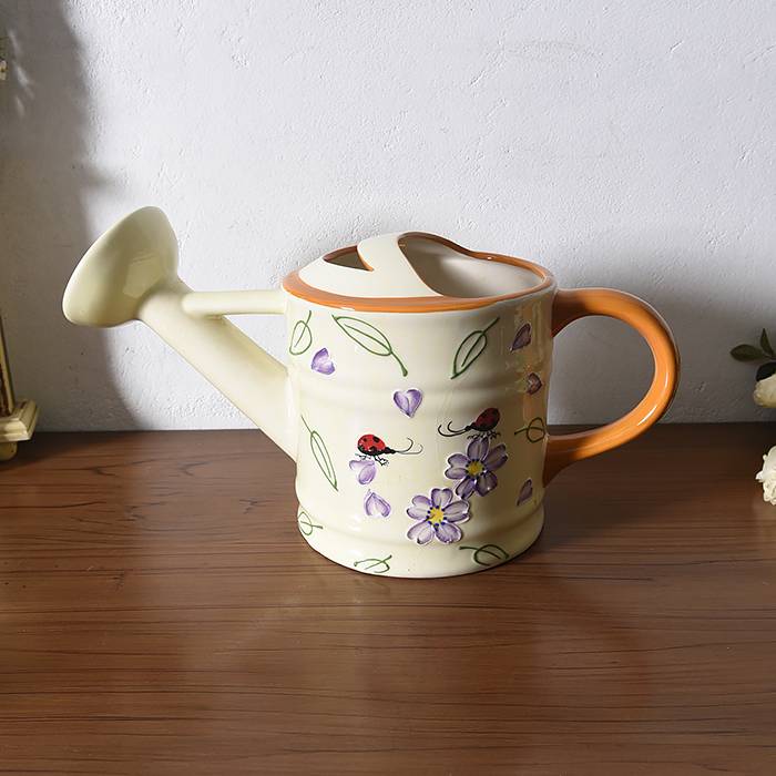 Hand -painted flower flower pot flowers and flowers inserted field decoration decoration