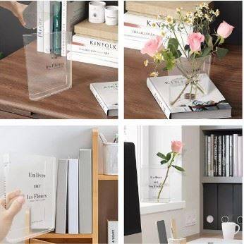 New Vase modern minimalist and transparent acrylic book Vase home decoration desktop decoration