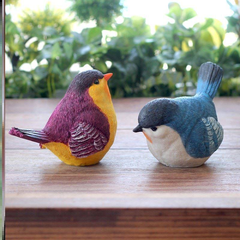 Simulation bird creative outdoor garden garden garden balcony home furnishings wine cabinet decoration resin decoration