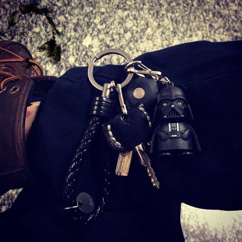 Star Wars Customization Black Man Flash Key Buckle Pendant