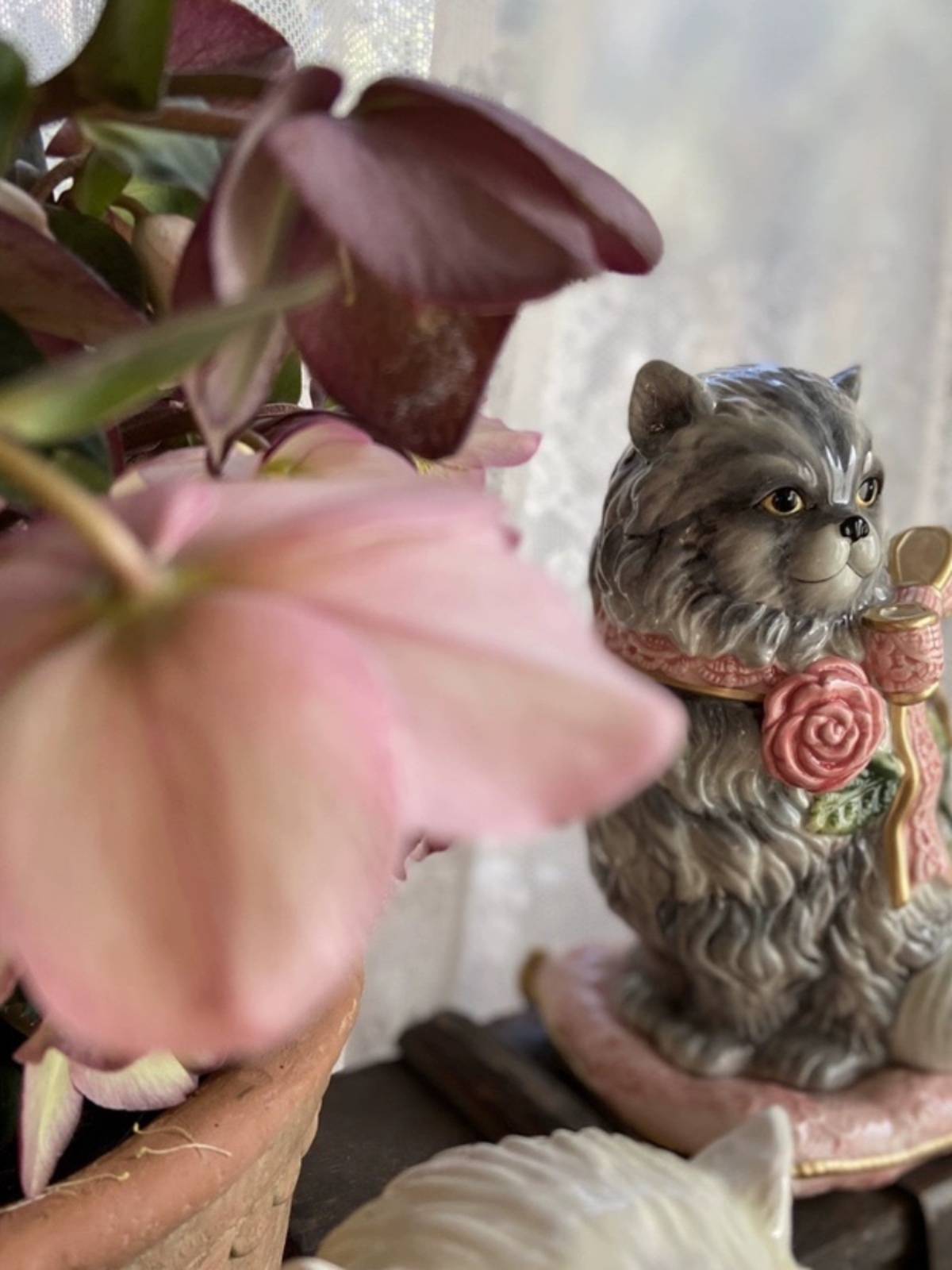 European style ceramic cat living room porch decoration decoration