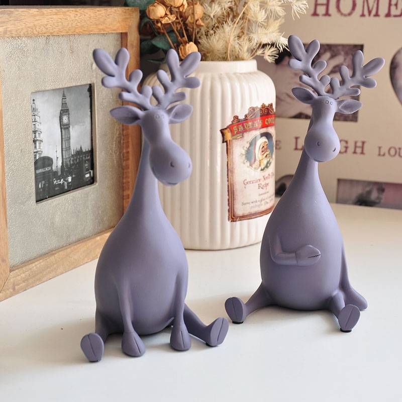 Special Villages Nordic Love Couple Little Deer Mengwu Packing Home Garden Terrace Slows Gifts