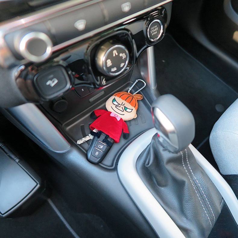 Japan's original Moomin Little Amei car with telescopic key cover universal key bag plush doll bag pendant
