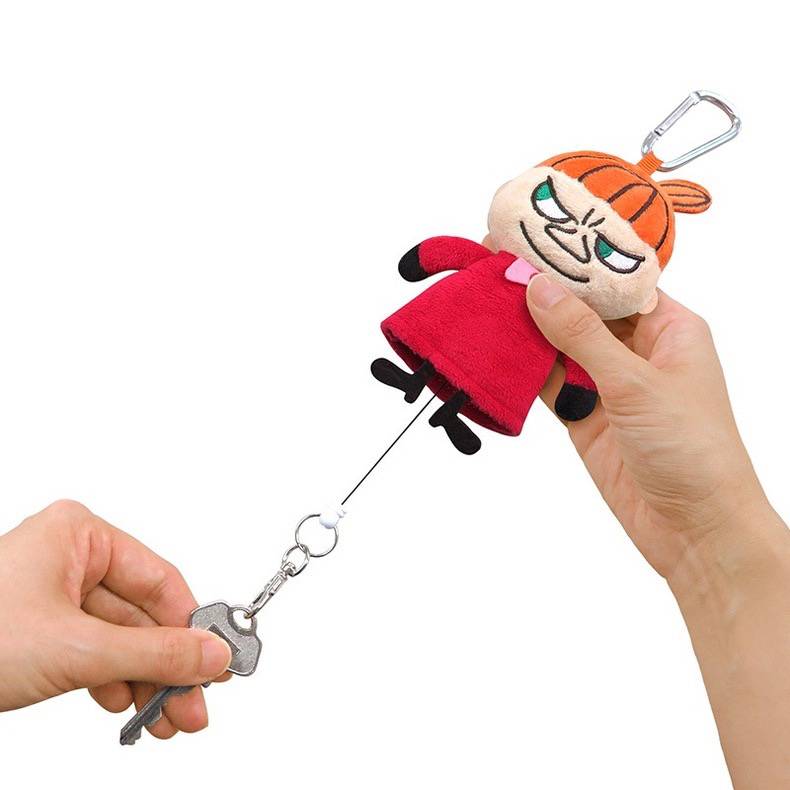 Japan's original Moomin Little Amei car with telescopic key cover universal key bag plush doll bag pendant