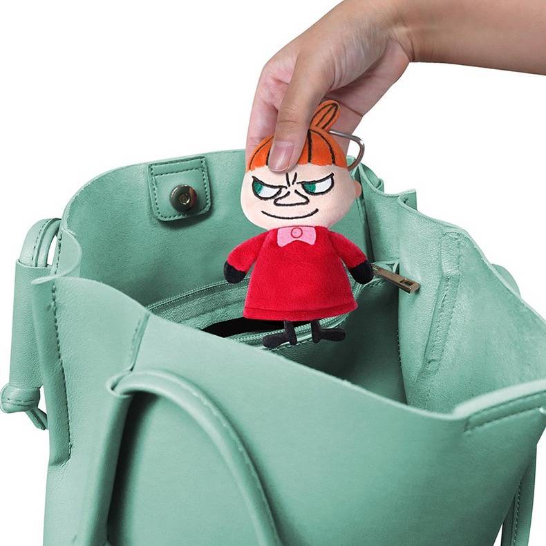 Japan's original Moomin Little Amei car with telescopic key cover universal key bag plush doll bag pendant