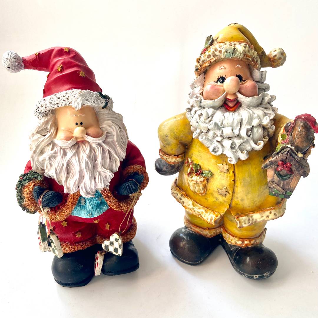 Taiwanese scarcity of cute instant instant noodle bearded Santa resin decoration, old goods sample orphan, deposit