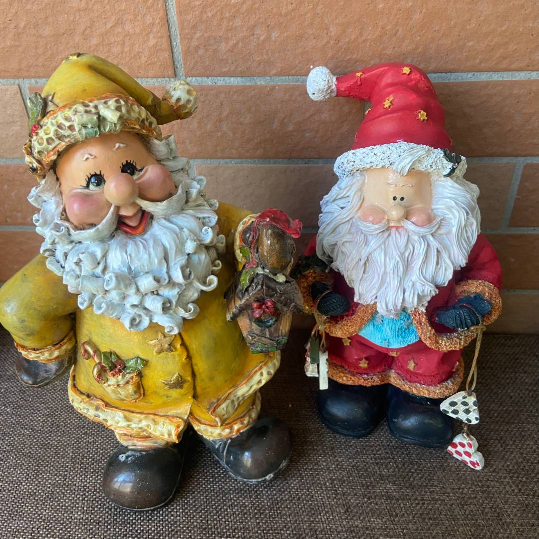Taiwanese scarcity of cute instant instant noodle bearded Santa resin decoration, old goods sample orphan, deposit