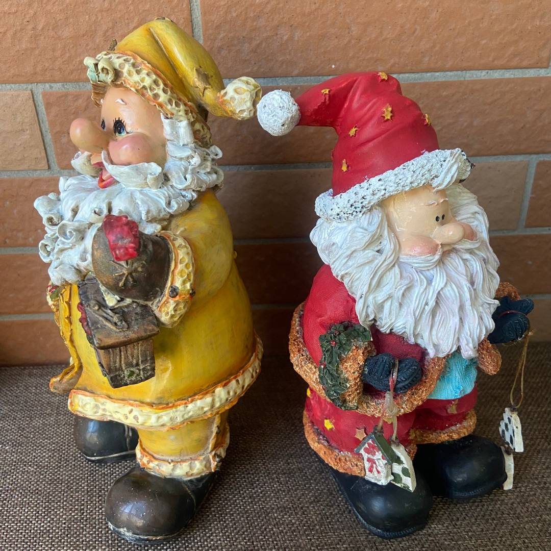Taiwanese scarcity of cute instant instant noodle bearded Santa resin decoration, old goods sample orphan, deposit
