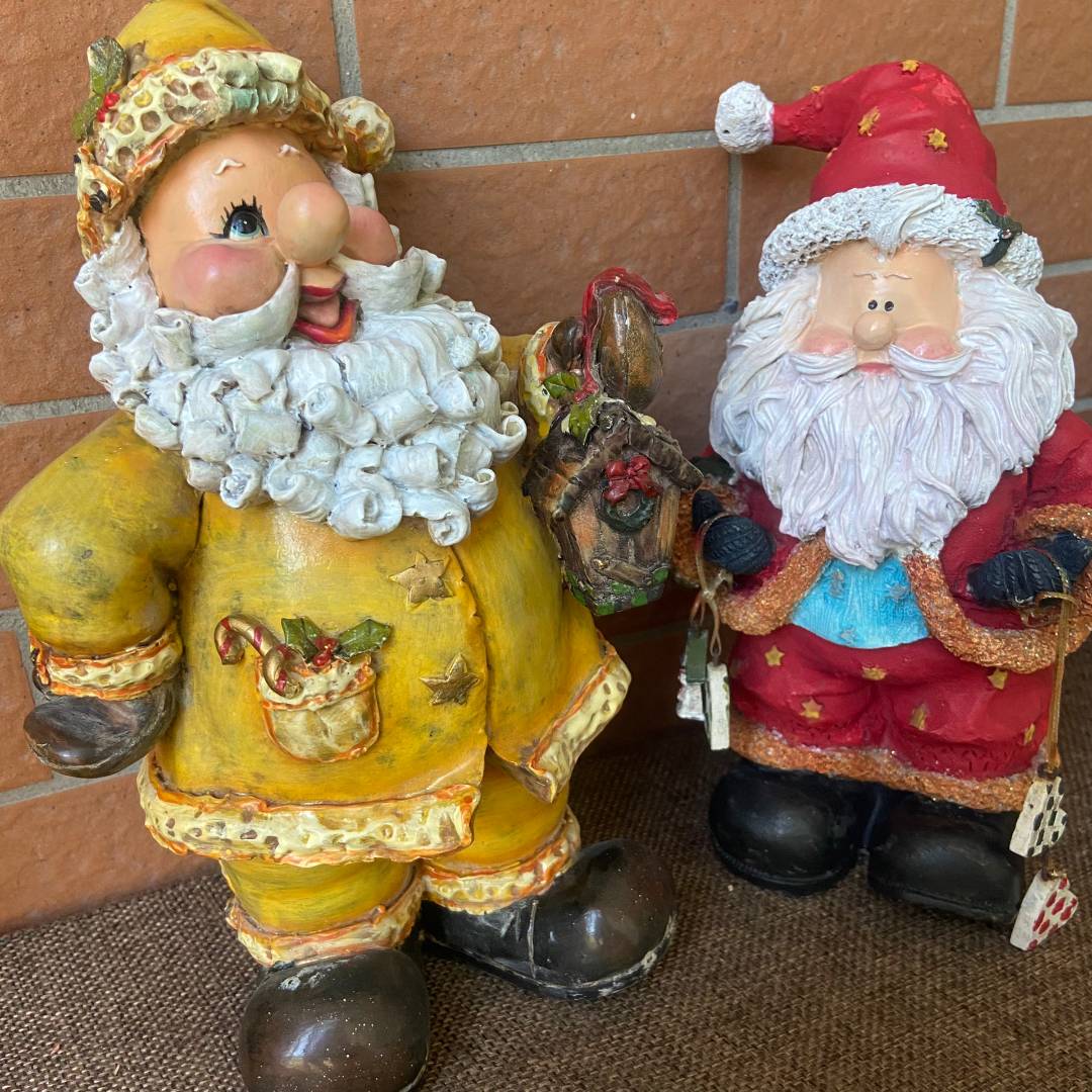 Taiwanese scarcity of cute instant instant noodle bearded Santa resin decoration, old goods sample orphan, deposit