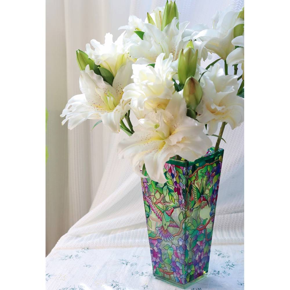 Retro gorgeous painted glass vase Exquisite gifts