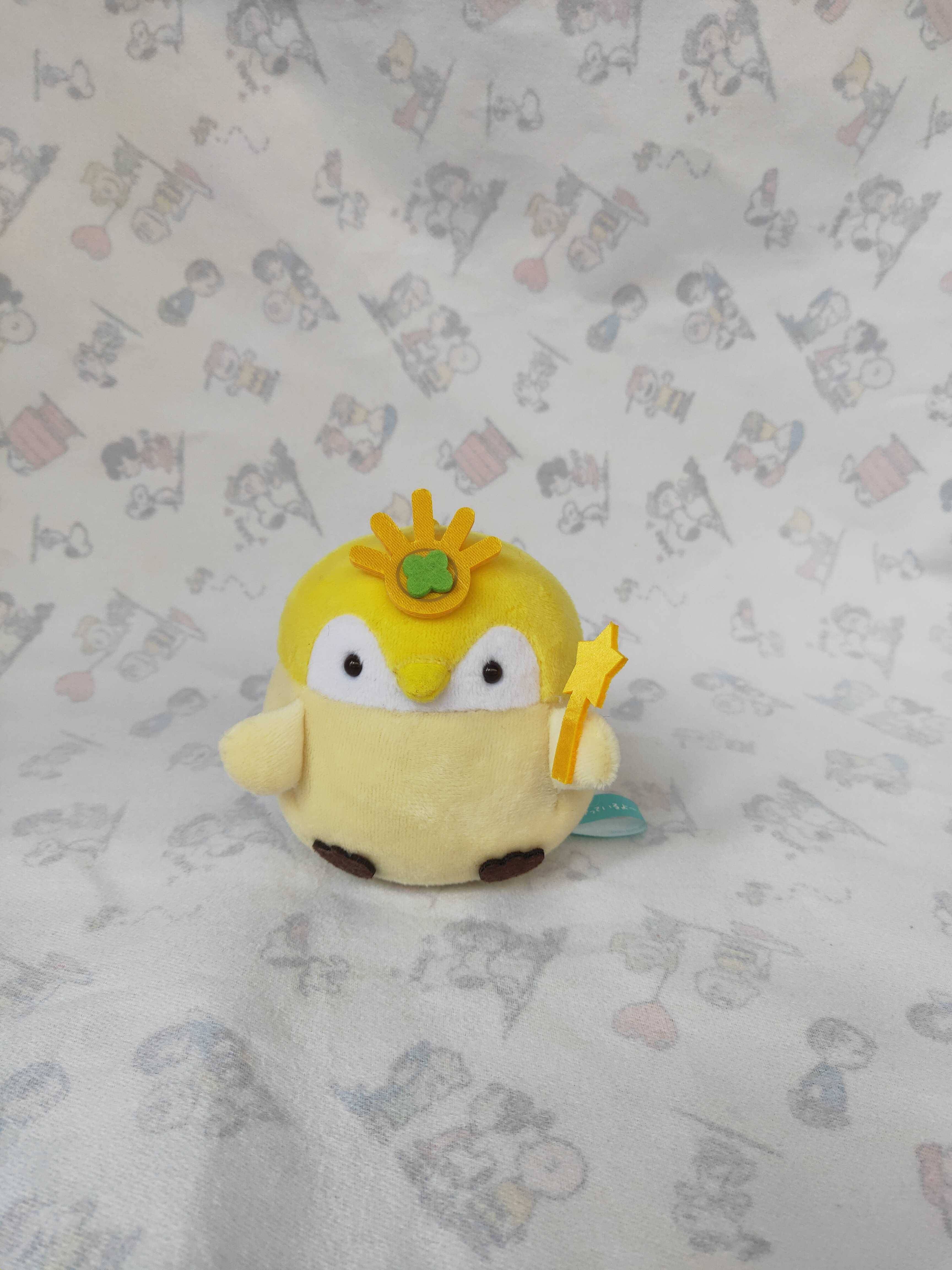 Japanese original single positive energy penguin shrine pendant plush doll toy