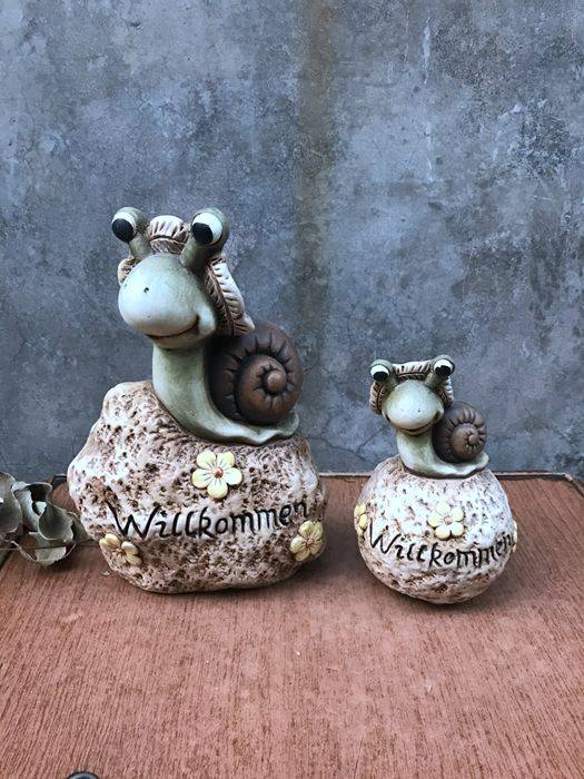 Ceramics American Rural Time Snail S three -dimensional Home Decoration