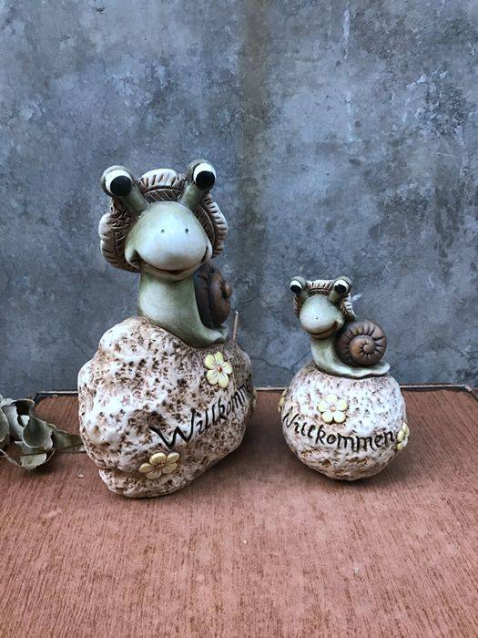 Ceramics American Rural Time Snail S three -dimensional Home Decoration