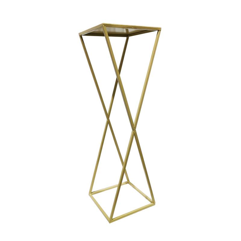 Export iron flower frame spray paint gold color wedding road quotation simple lines main table main table swing shop celebrates facade decoration