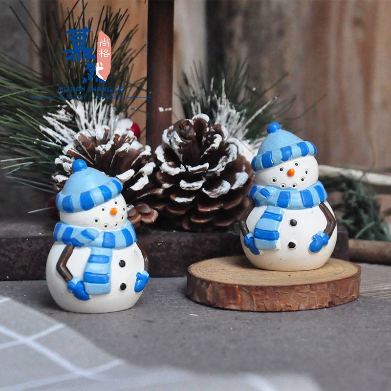 Original Single Pastoral Village Cute Fun Fun Little Snowman