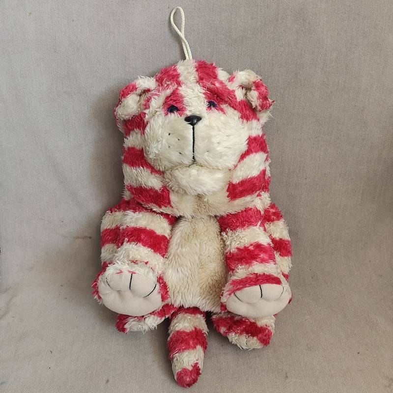 ND12 plush cute antique cat pink striped cat pendant hot water bag cover