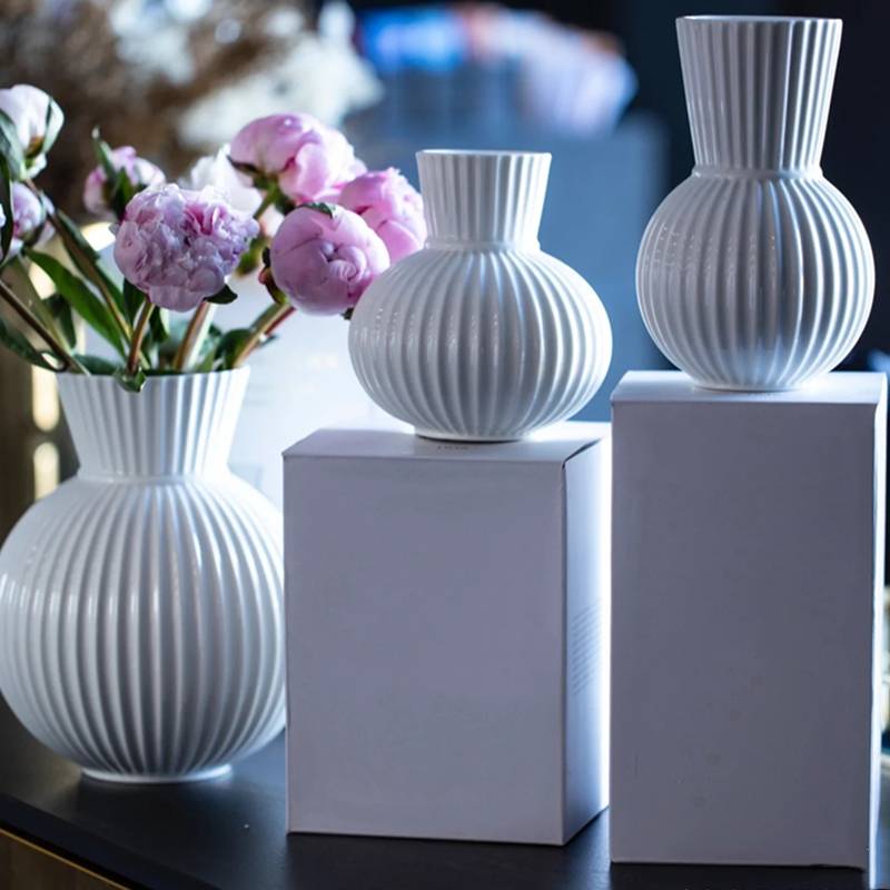 Nordic Minimal Home Denmark Lingbi Ceramic Vase
