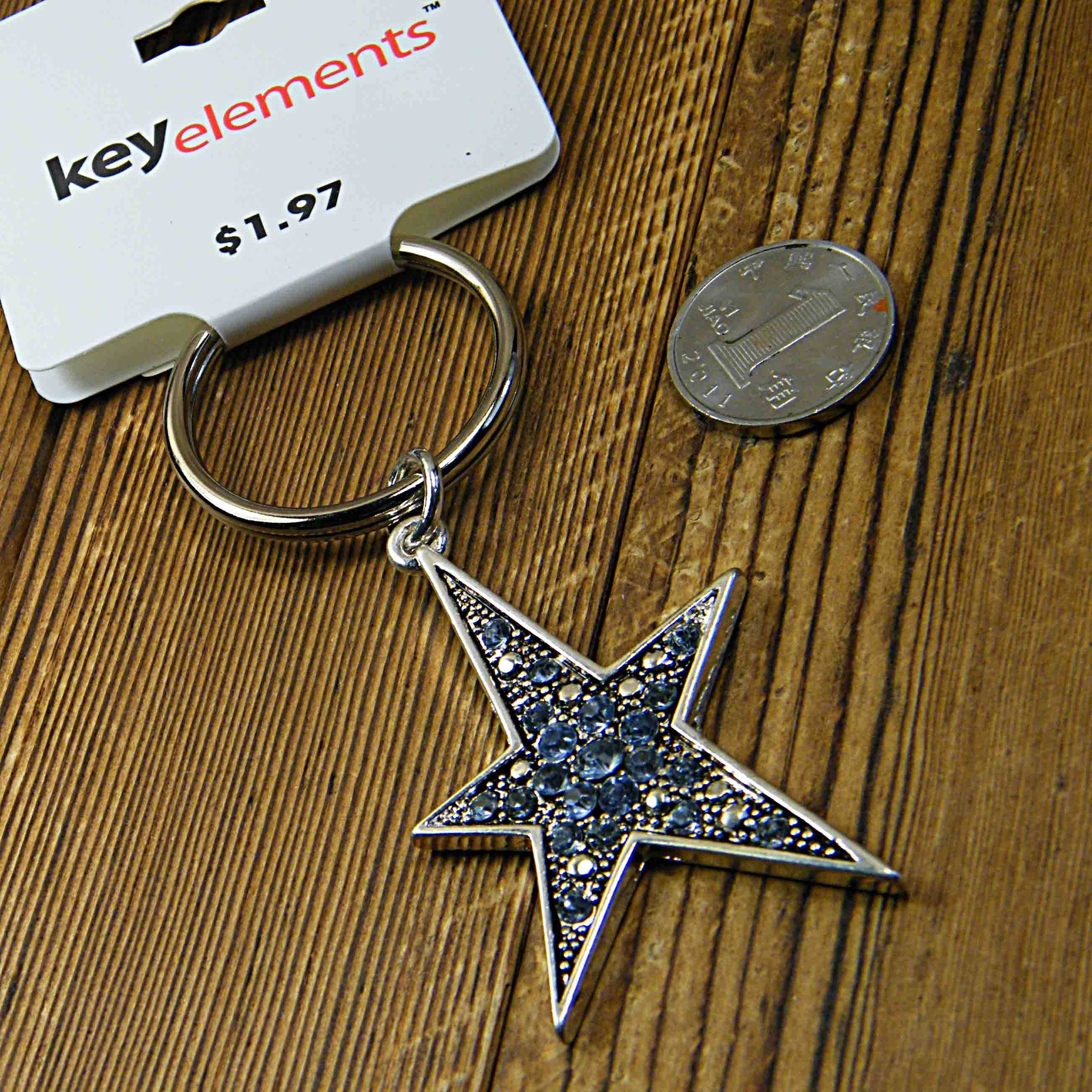 Qingdao Key Ring Large Circle Original Single Tail Retro Crown