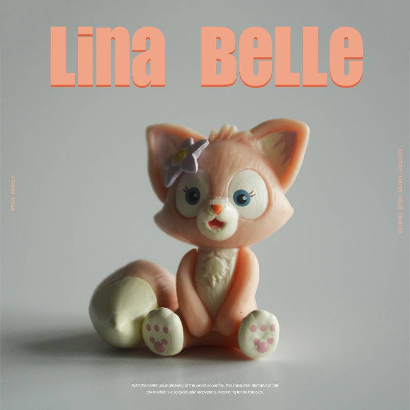 Sattays Little Fox Belle Sliming Model Cute Doll Cartoon Mini Swing