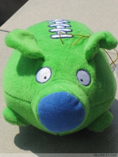 Exit plush toy black green fat pig doll fat pig dolls with suction cup pendant car decoration