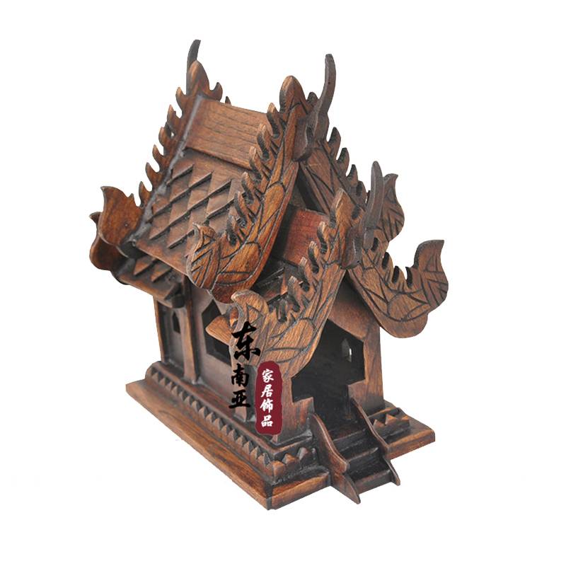 Thai handmade carvings woodcarving model room Hotel club soft clothing accessories decoration Thai solid wood house ornaments