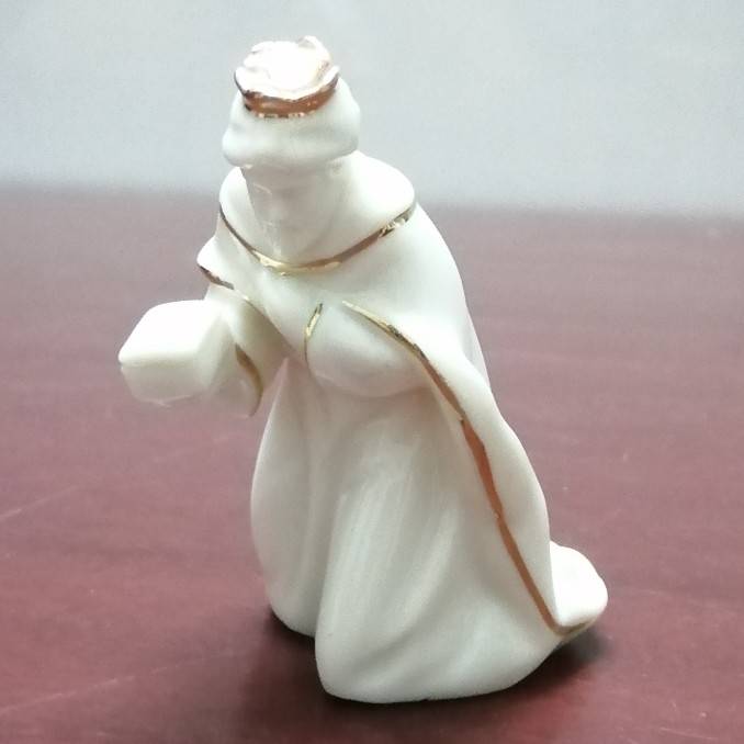 Original single ceramic hand -painted gold all -porcelain hand, a treasure box, kneeling the priest's decoration gift collection crafts