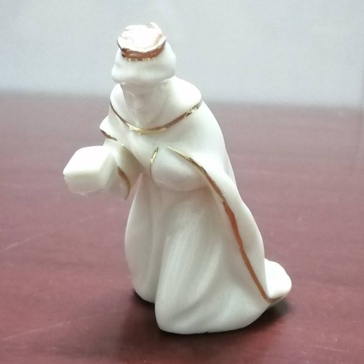 Original single ceramic hand -painted gold all -porcelain hand, a treasure box, kneeling the priest's decoration gift collection crafts