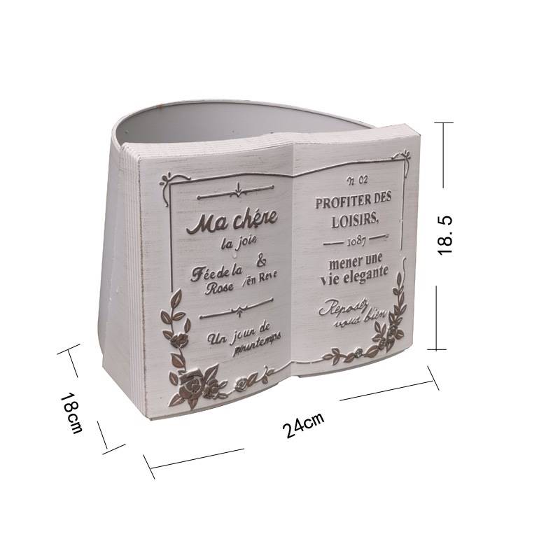 Japanese INS Wind English Book Resin Pot Basin Swing Garden Garden Grocery Decoration