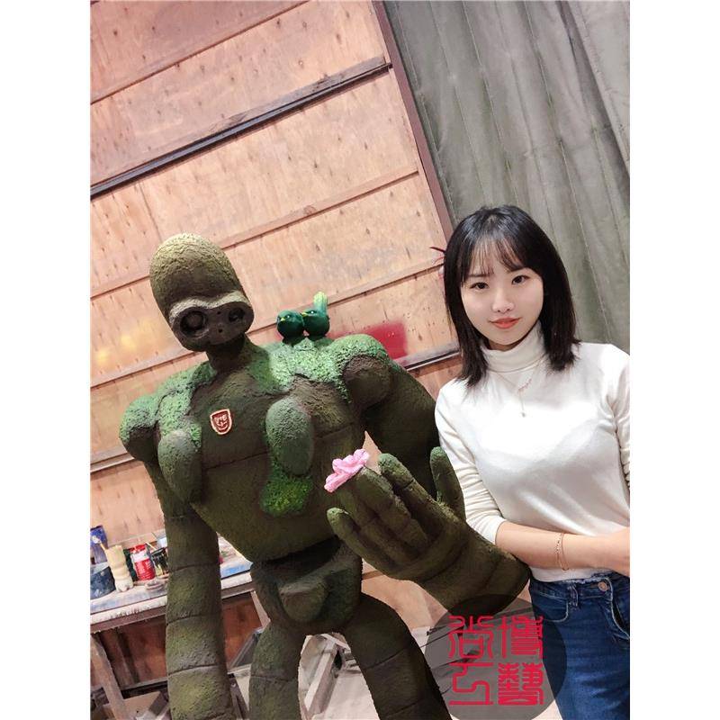 Sky City Miyazaki Jun Lapuda Robot Sculpture FRP Anime Cartoon Art Exhibition Displacement Determination
