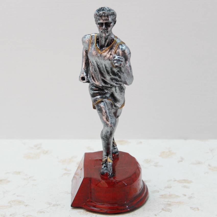 Resin sports series Silver running sports resin trophy for ornament creative gifts and crafts