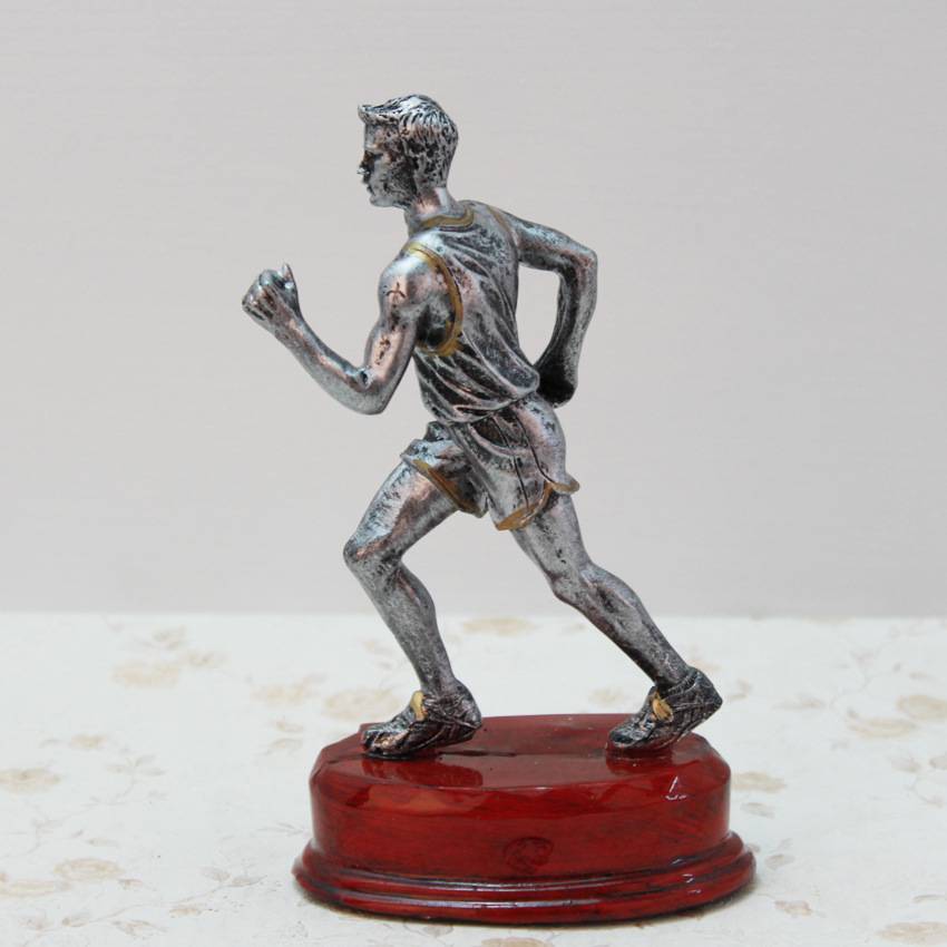 Resin sports series Silver running sports resin trophy for ornament creative gifts and crafts