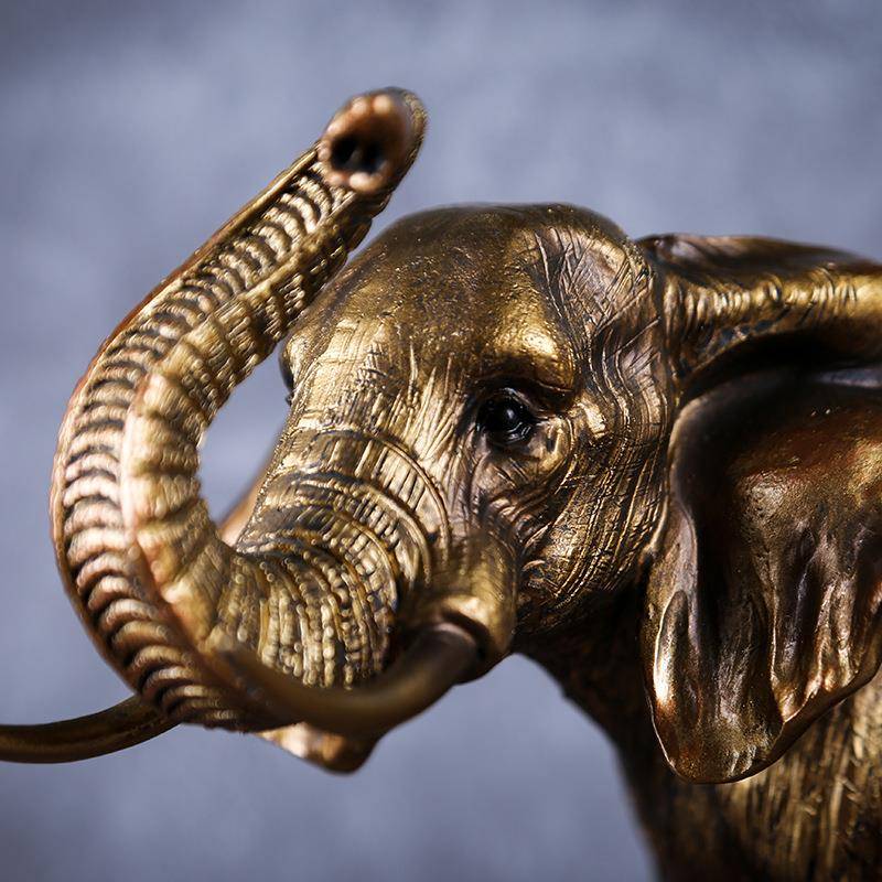 Factory recruiting elephant ornament living room Swing off gift resin handicraft genuine genuine products