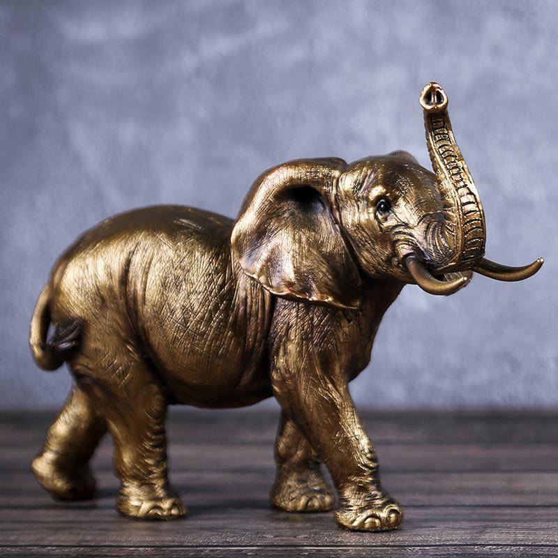 Factory recruiting elephant ornament living room Swing off gift resin handicraft genuine genuine products
