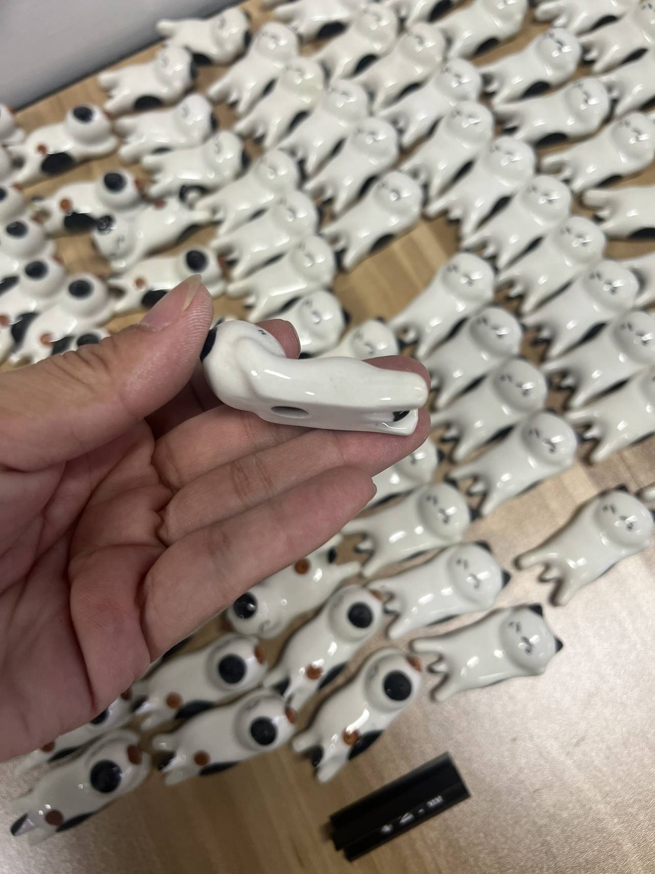 Creative cute animal pen rack cat cute cartoon Japanese -style chopsticks holding chopsticks holding home small decoration ceramics