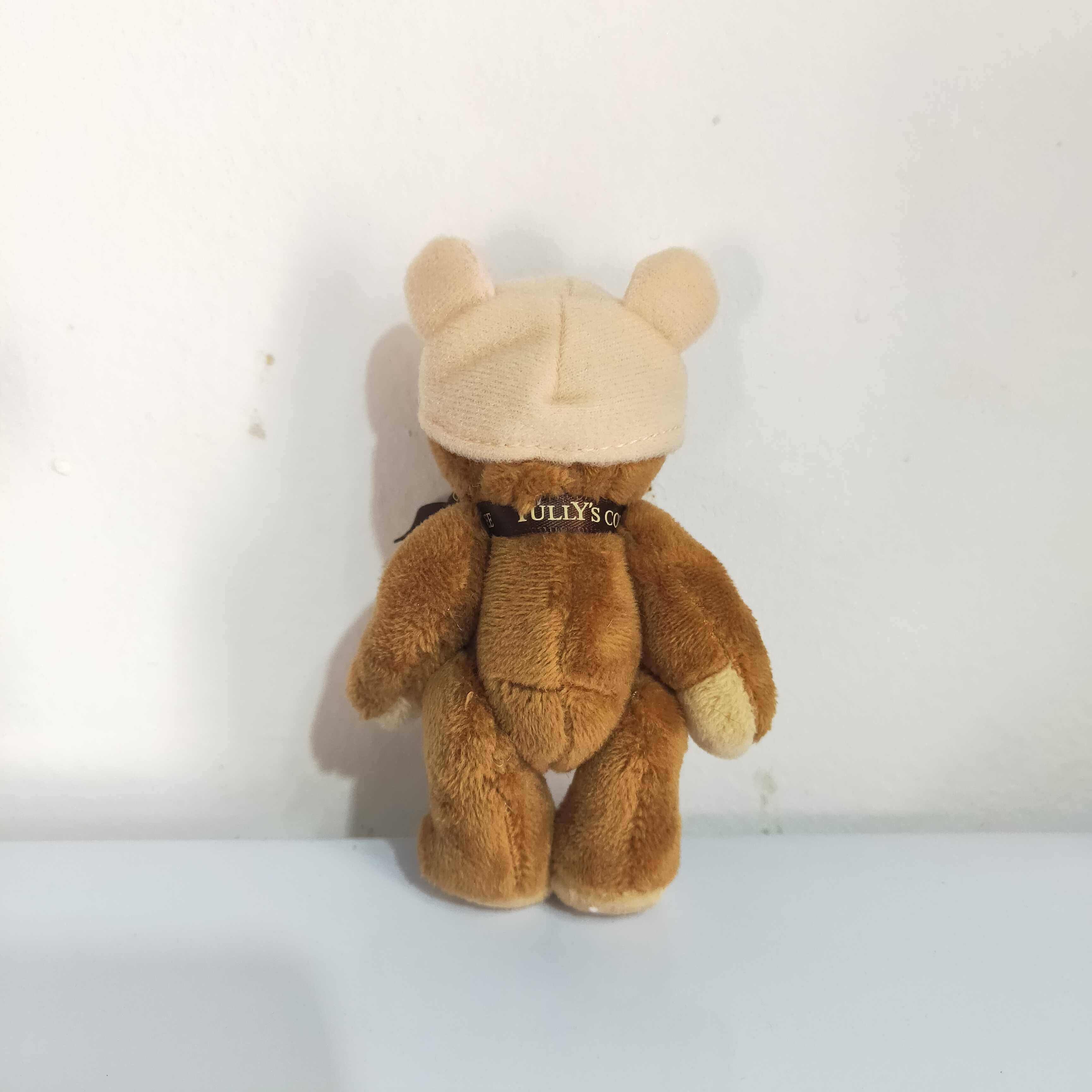 Daily single Tullys teddy bear plush doll joint can swing shape wedding angel bear doll pendant