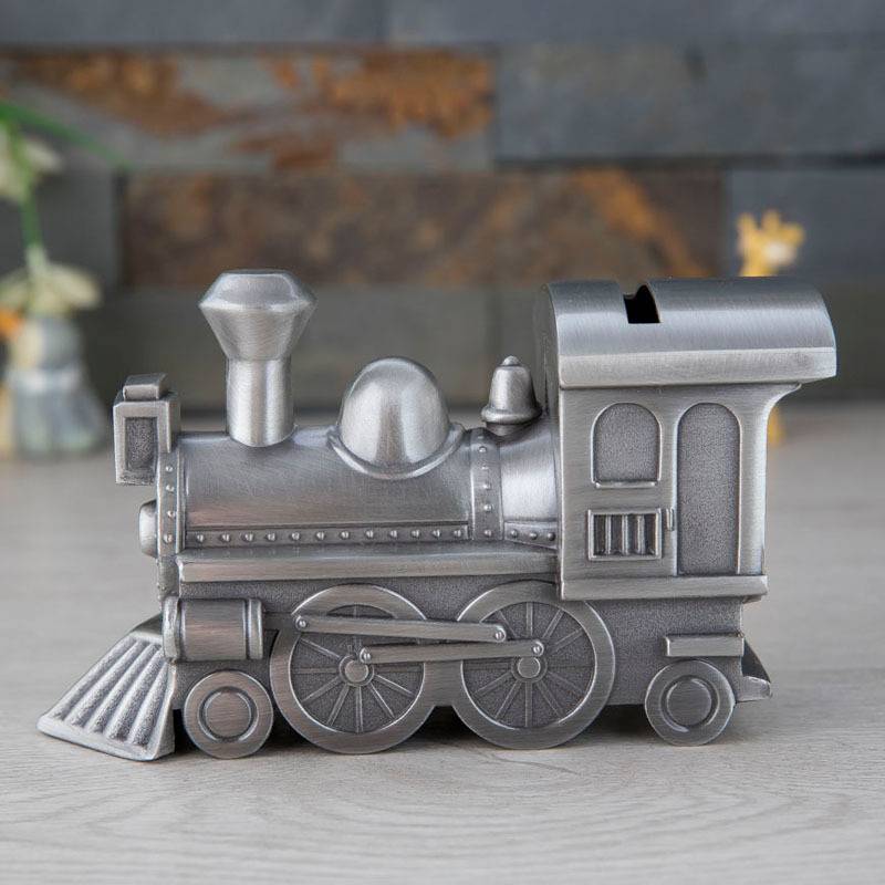 Metal depositable children's anti -broken money tank savings tank engraved desktop coating money tanker